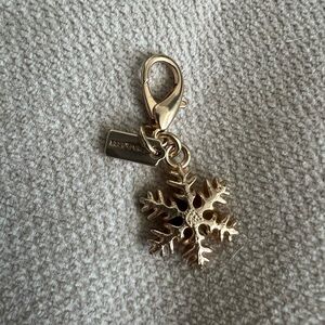 Coach Gold Snowflake Charm